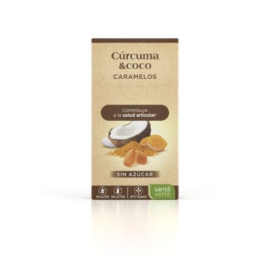 Santé Verte Caramelos Cúrcuma y Coco 35g