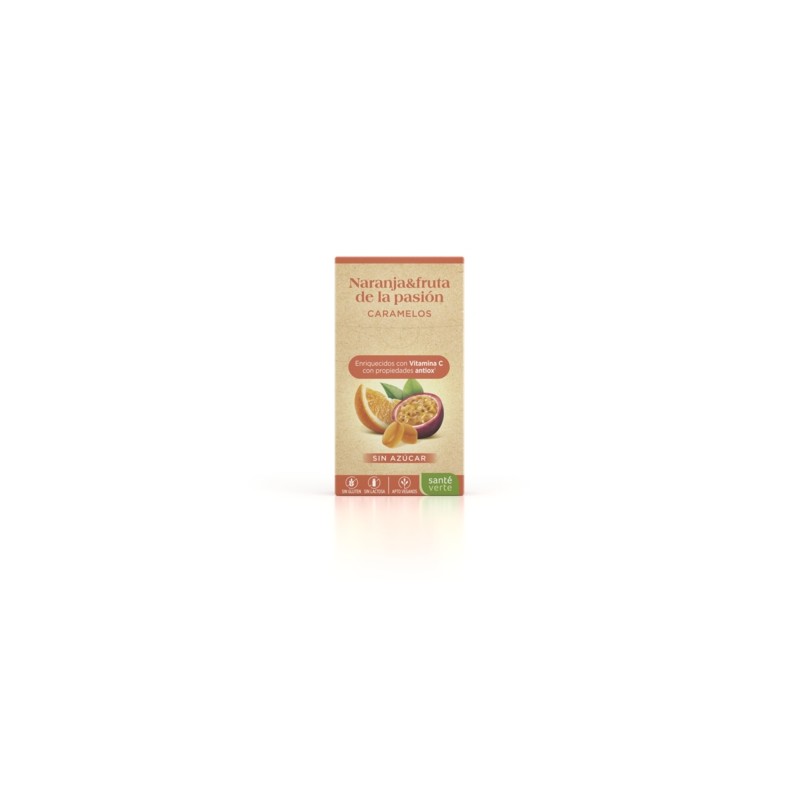 Santé Verte Caramelos Naranja y Fruta de la Pasión 35g