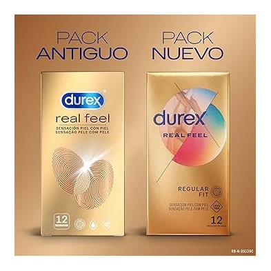 Durex Real Feel 12 unidades nuevo pack