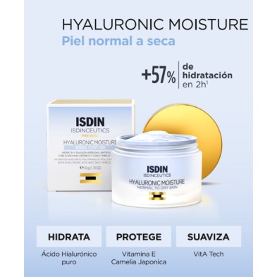 Isdinceutics Hyaluronic Moisture Piel Normal Seca 50 ml beneficios