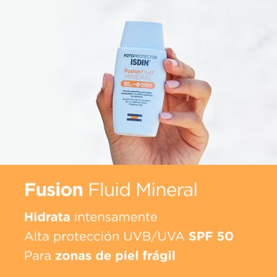 Isdin Fusion Fluid Mineral SPF50 50 ml beneficios