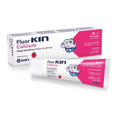 Fluor Kin Calcium fresa 75 ml