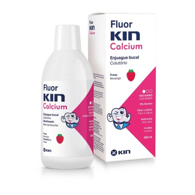 Fluor Kin Calcium fresa colutorio 500 ml