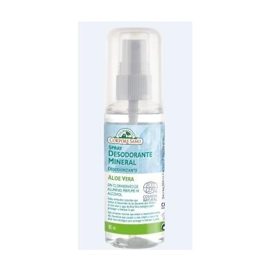 Desodorante mineral alumbre spray 80 ml ecocert CORPORE SANO