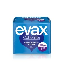 Compresas Evax Cottonlike super plus alas 10 unidades