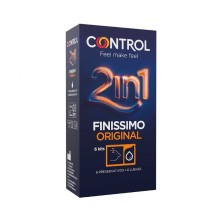 Control Finissimo 2 en 1 Preservativos 6 unidades