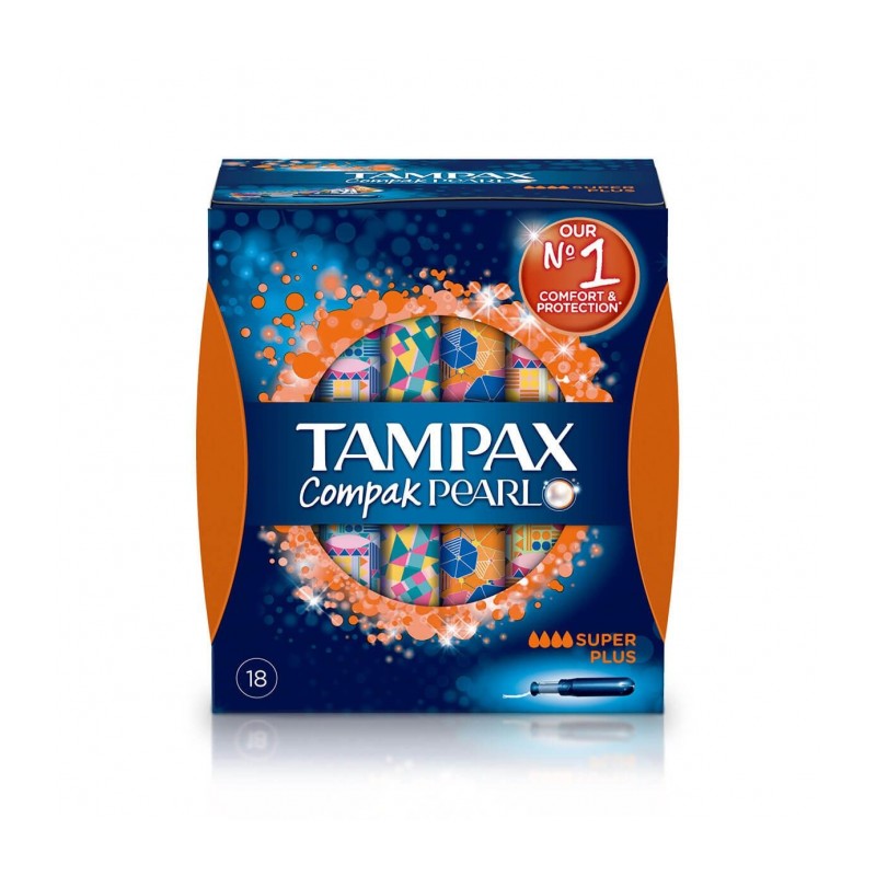 Tampax Compak Pearl Super Plus 18 tampones