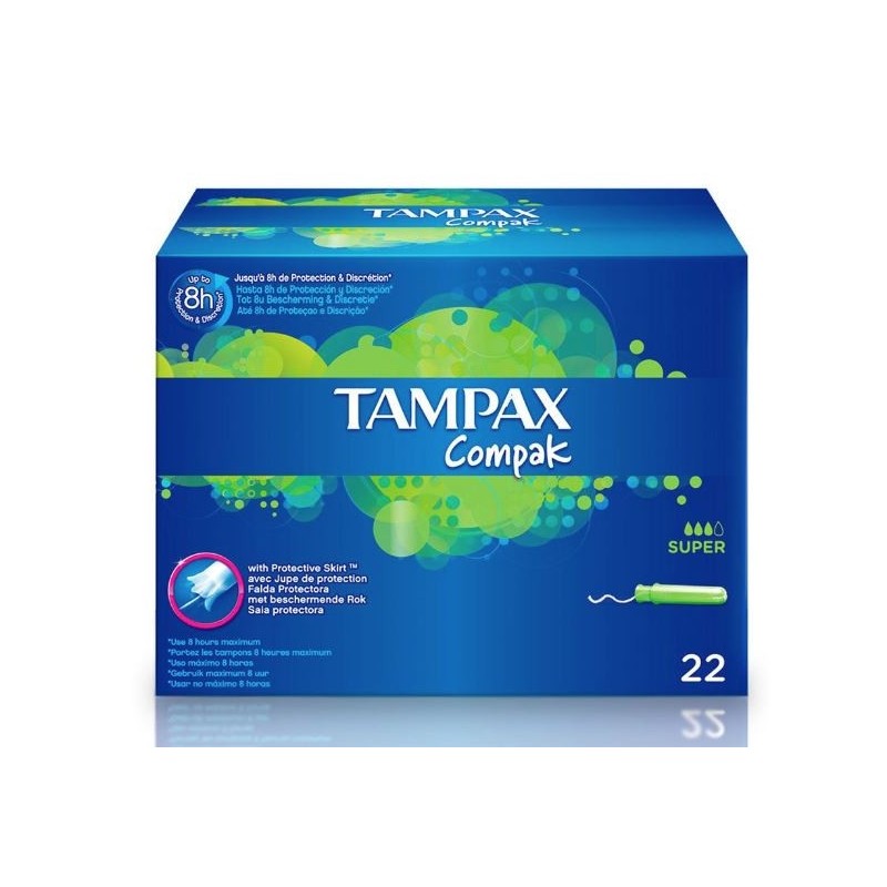 Tampax Compak Super 22 tampones