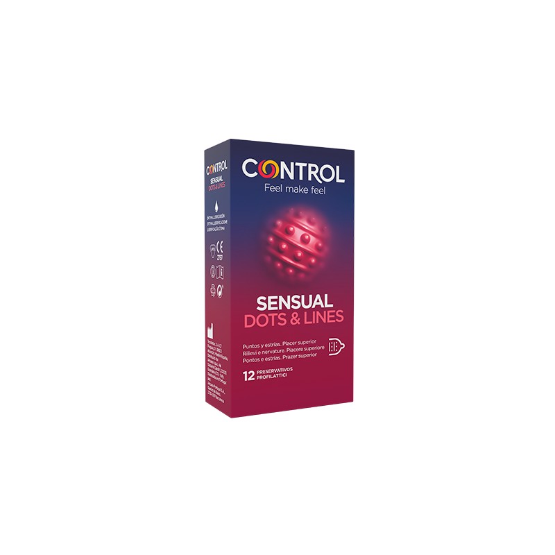Control Sensual dots & lines 12 unidades
