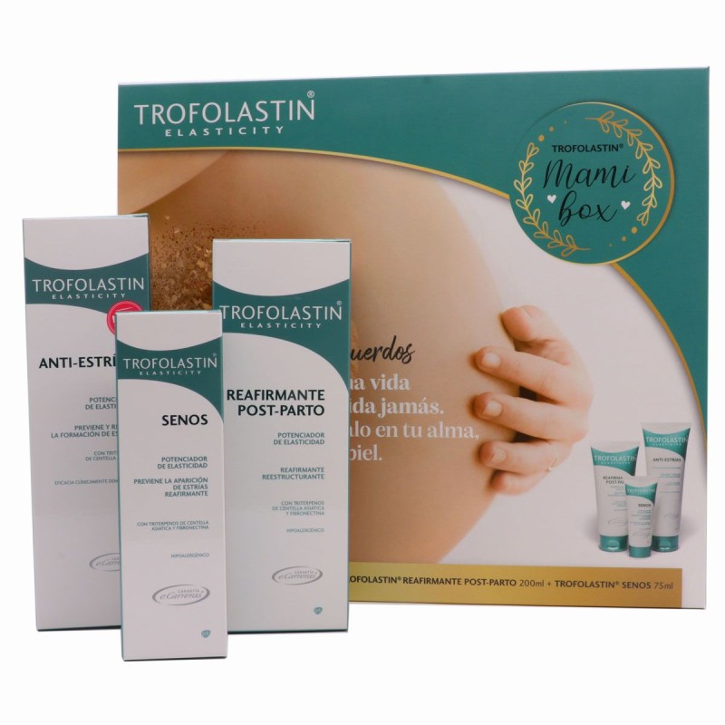Pack Trofolastin mami box anti-estrías, reafirmante post-parto y senos