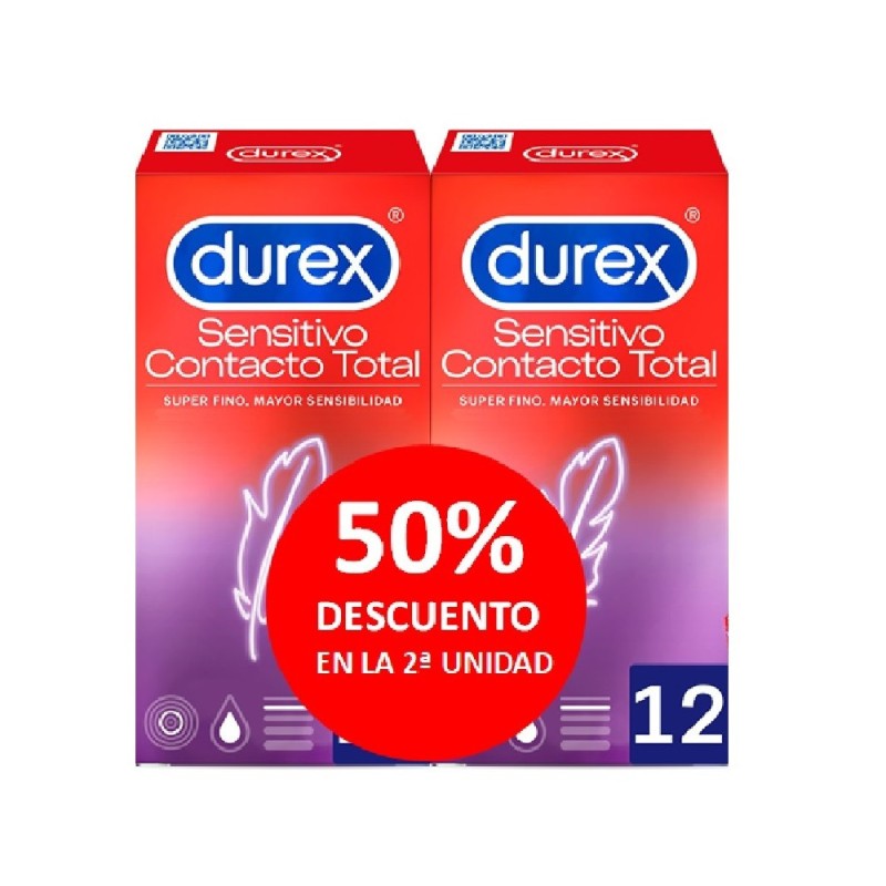 Durex Sensitivo Contacto Total duplo 12 unidades