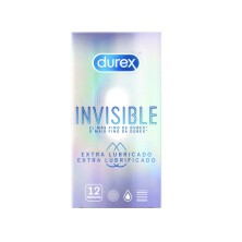 Durex Invisible Extra Lubricado 12 unidades