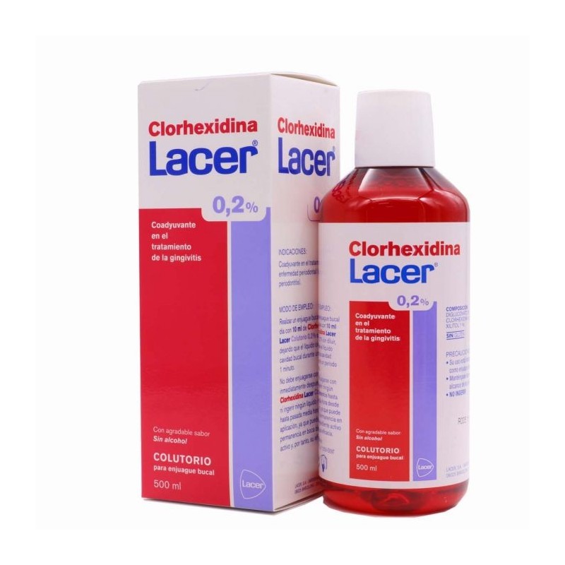 Colutorio Clorhexidina Lacer 0,2% 500 ml