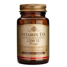 Vitamina D3 2200ui (55mcg) 50cap.veg. SOLGAR
