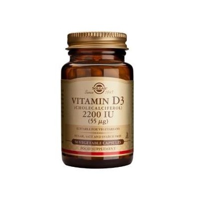 Solgar Vitamina D3 2200ui (55mcg) 50 cápsulas
