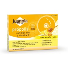 Juanola Propolis Miel Zinc Vitamina C 24 pastillas