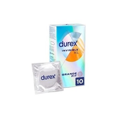Durex invisible XL 10 unidades