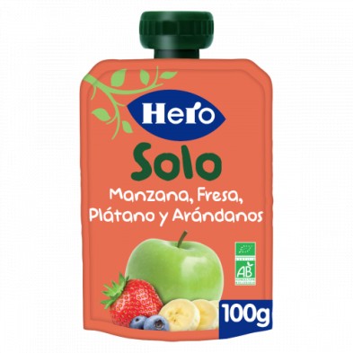 Hero Baby Solo Manzana Fresa Arandanos 120gr Farmacia y