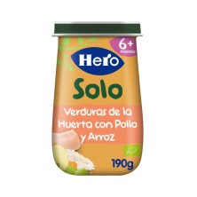 Hero Baby solo Verdura, Pollo y Arroz 190g