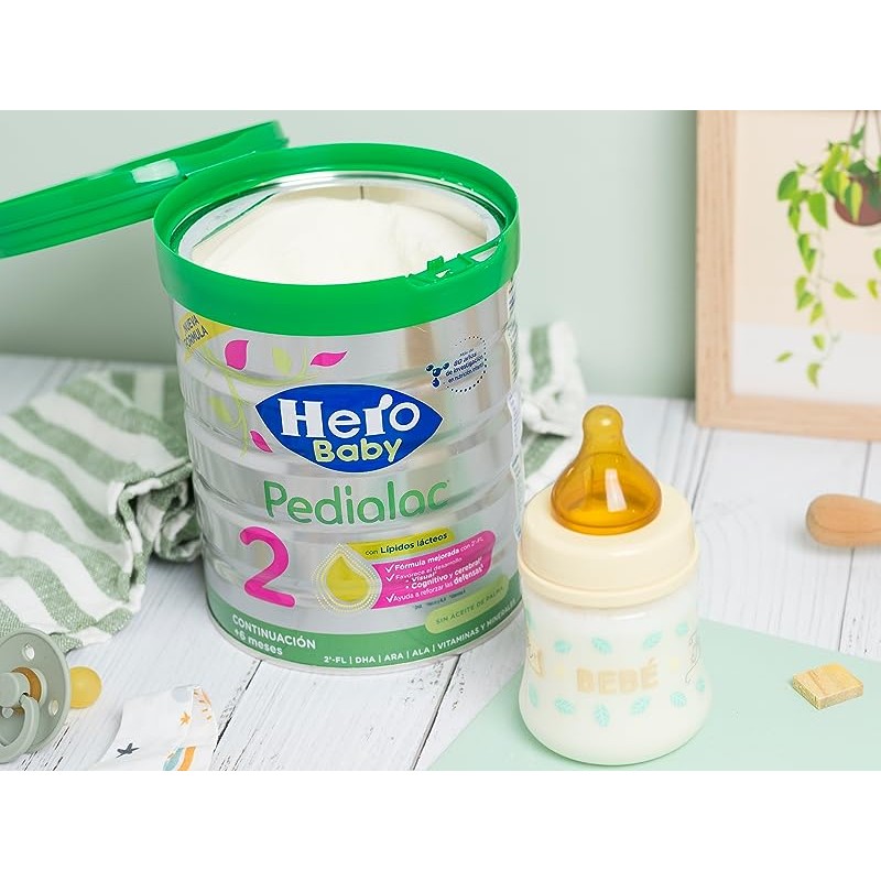 Hero Baby Pedialac Leche 1 Inicio 2 x 800 gr  Leche materna, Vitaminas y  minerales, Proteina de suero de leche