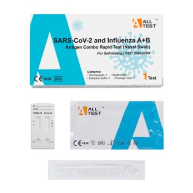 AllTest Test Antígenos Dúo Gripe A/B COVID-19